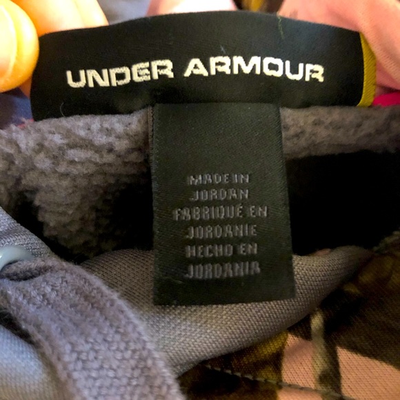 Underarmour Realtree Womens Sweatshirt Hoodie Storm1 Small Pink Camo - Picture 4 of 15